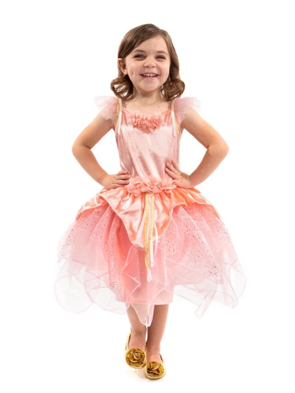Little Adventures Girls M 3 5 Rose Garden Fairy Dress Dress Up Costume